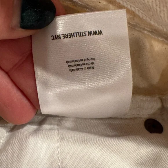 Still Here Panama Jean Denim Midi Skirt in Cream size 27 EUC - Picture 16 of 16